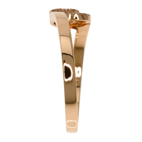 GUCCI 18k Rose Gold Diamond Ring - Picture 3 of 10